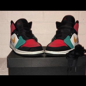🔥JORDAN 1 MID MULTI COLOR🔥
